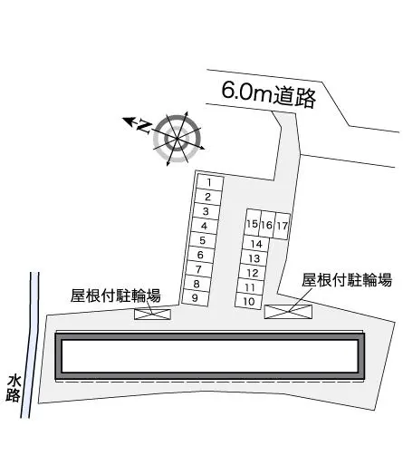 ★手数料０円★草加市小山２丁目　月極駐車場（LP）